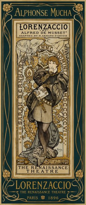 Mucha Lorenzaccio No5 - Plakat