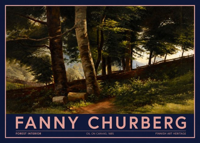 Fanny Churberg Forest Interior No2 - Plakat