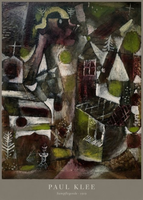 Paul Klee Sumpflegende I No6 - Plakat