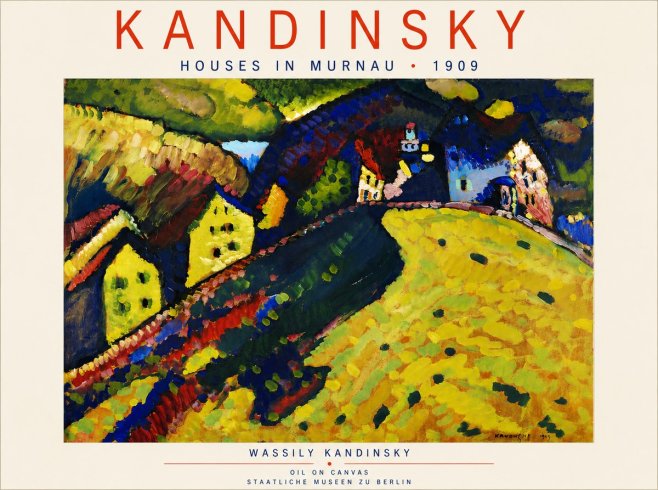 Kandinsky Houses in Murnau No5 - Plakat
