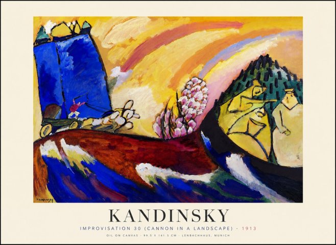 Kandinsky Improvisation 30 (Cannon in a Landscape) No1 - Plakat