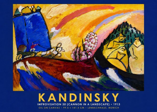 Kandinsky Improvisation 30 (Cannon in a Landscape) No2 - Plakat