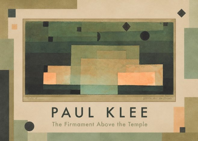 Paul Klee The Firmament Above the Temple No1 - Plakat