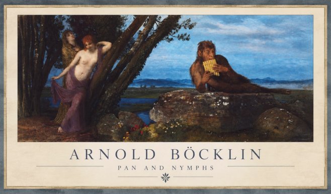 Arnold Böcklin Pan and Nymphs No1 - Plakat