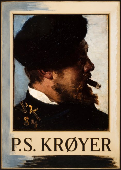 P.S. Krøyer Self-portrait with Cigar I No1 - Plakat