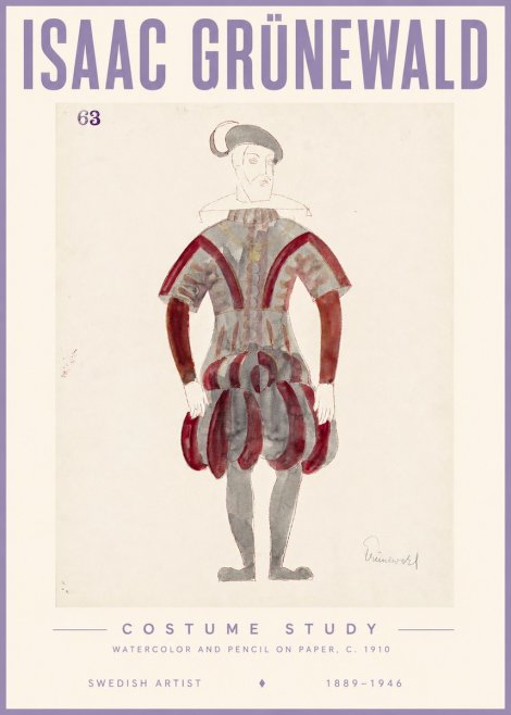 Isaac Grünewald Costume Study II No3 - Plakat