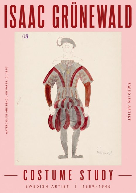 Isaac Grünewald Costume Study II No5 - Plakat