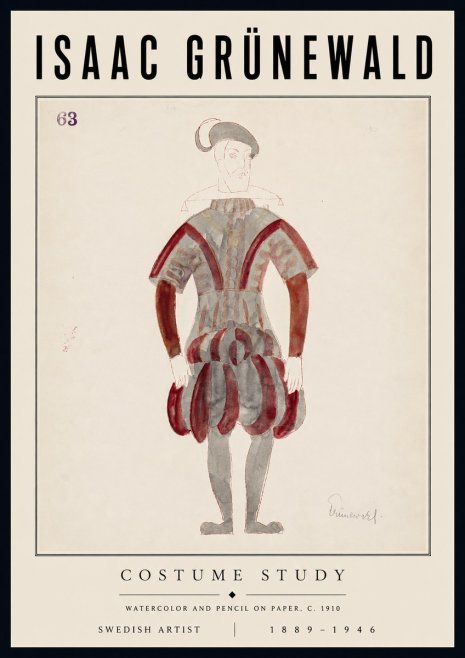 Isaac Grünewald Costume Study II No6 - Plakat