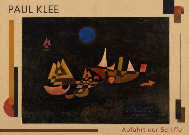Paul Klee Abfahrt Der Schiffe No1 - Plakat
