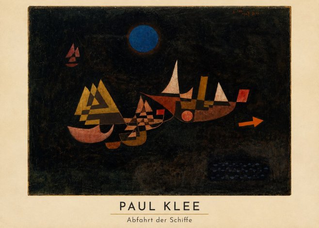 Paul Klee Abfahrt Der Schiffe No4 - Plakat