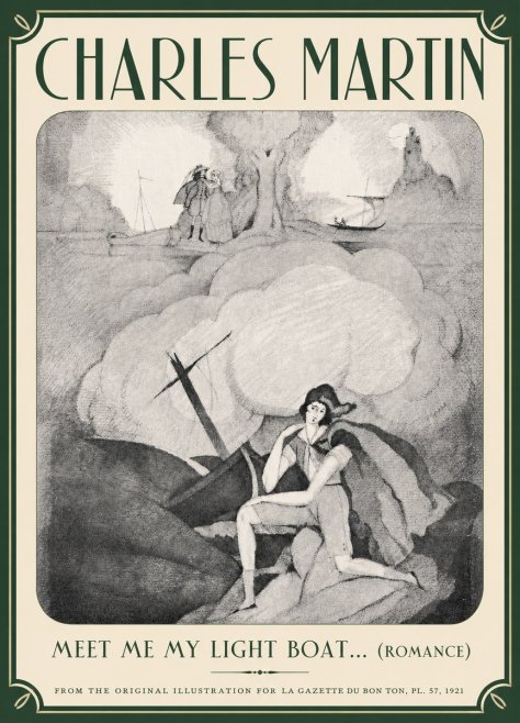 Charles Martin Meet Me My Light Boat... (Romance) No3 - Plakat
