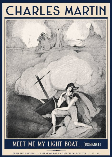 Charles Martin Meet Me My Light Boat... (Romance) No5 - Plakat