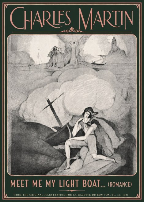 Charles Martin Meet Me My Light Boat... (Romance) No6 - Plakat