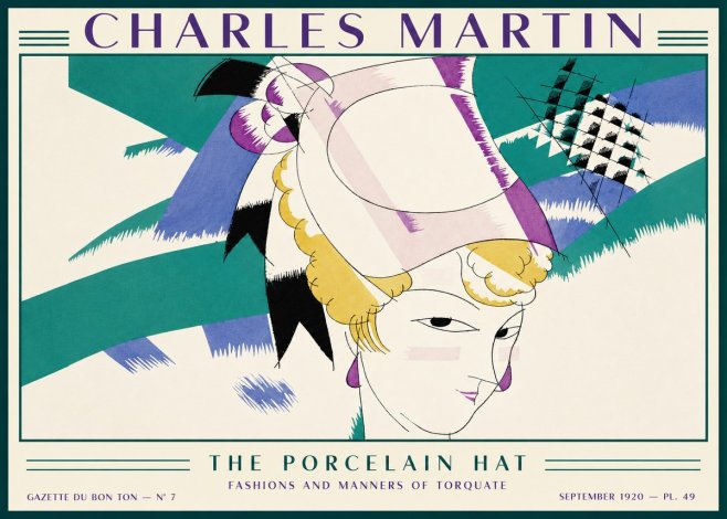 Charles Martin The Porcelain Hat No2 - Plakat