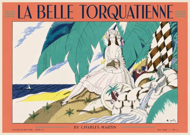 Charles Martin La Belle Torquatienne No4 - Plakat