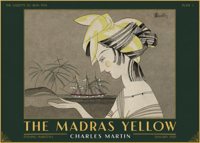 Charles Martin The Madras Yellow - Evening Hairstyle No2 - Plakat