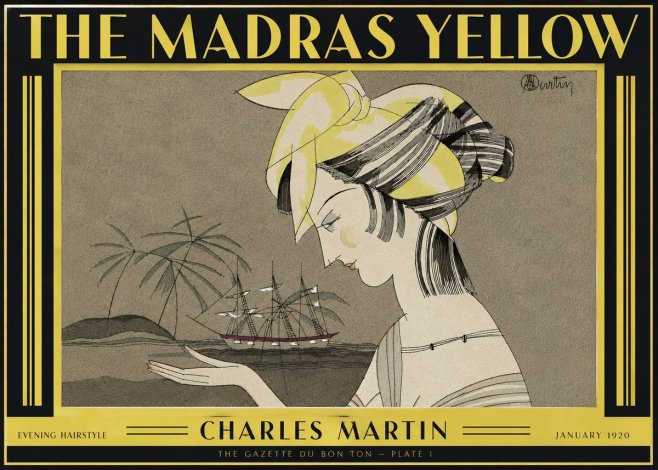 Charles Martin The Madras Yellow - Evening Hairstyle No4 - Plakat
