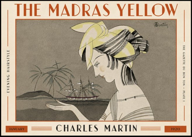 Charles Martin The Madras Yellow - Evening Hairstyle No5 - Plakat