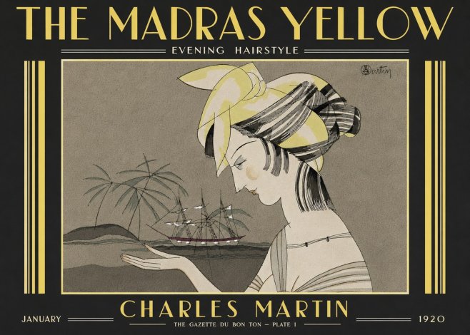 Charles Martin The Madras Yellow - Evening Hairstyle No6 - Plakat