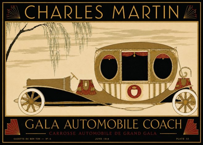 Charles Martin Gala Automobile Coach No5 - Plakat