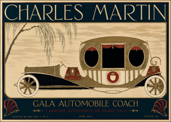 Charles Martin Gala Automobile Coach No6 - Plakat