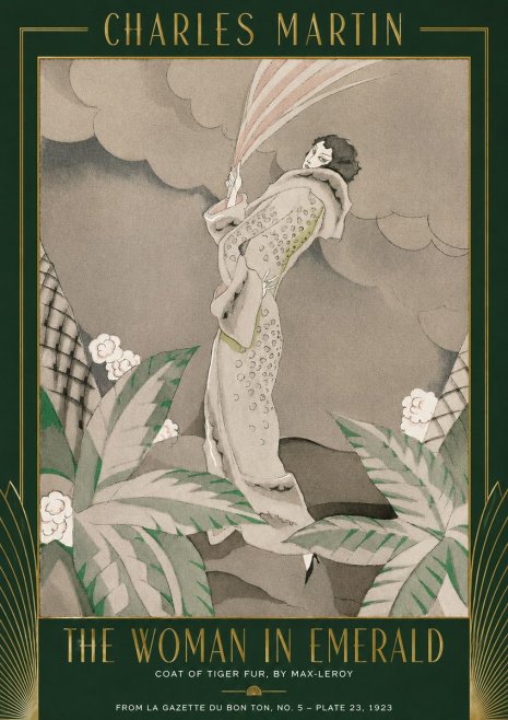 Charles Martin The Woman in Emerald No2 - Plakat
