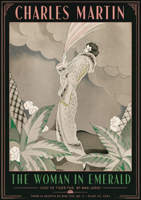 Charles Martin The Woman in Emerald No6 - Plakat