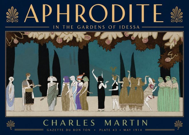 Charles Martin Aphrodite in the Gardens of Idessa No5 - Plakat
