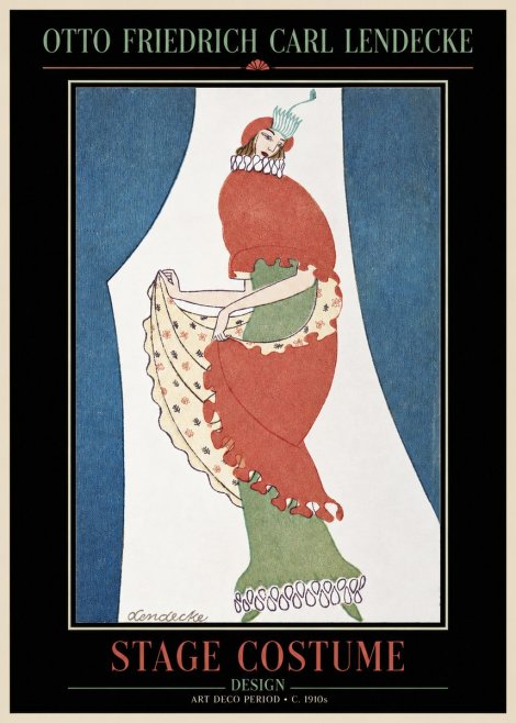 Otto Friedrich Carl Lendecke Stage Costume No2 - Plakat