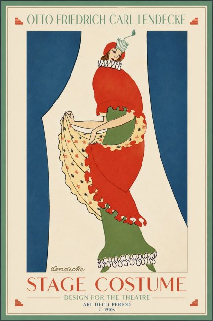 Otto Friedrich Carl Lendecke Stage Costume No6 - Plakat