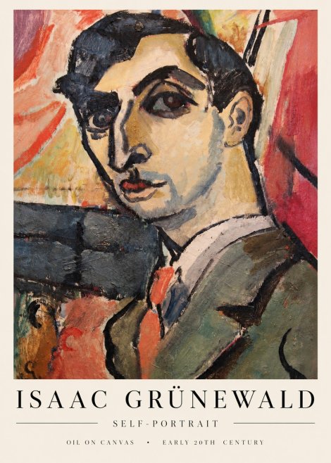 Isaac Grünewald Woman in Interior No4 - Plakat