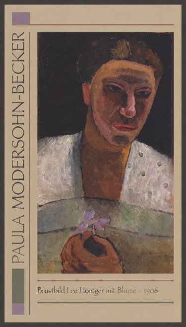 Paula Modersohn-Becker Brustbild Lee Hoetger Mit Blume No1 - Plakat