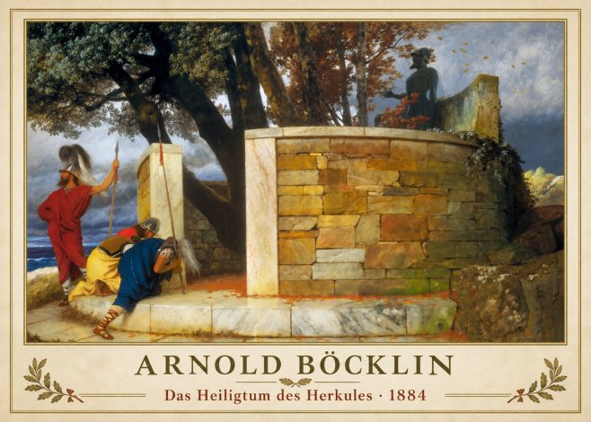 Arnold Böcklin Das Heiligtum Des Herkules I No1 - Plakat