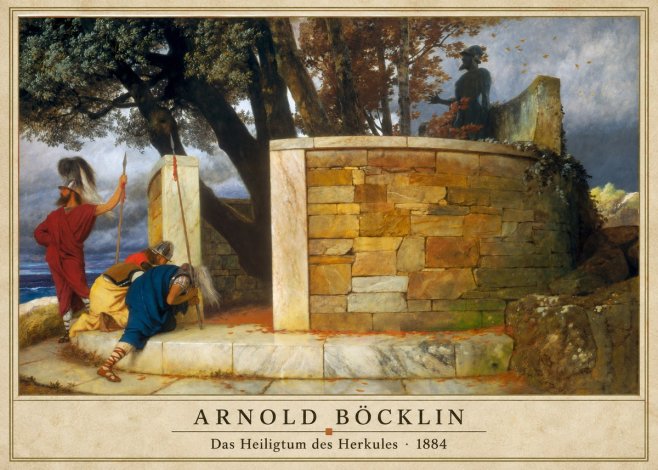 Arnold Böcklin Das Heiligtum Des Herkules I No3 - Plakat