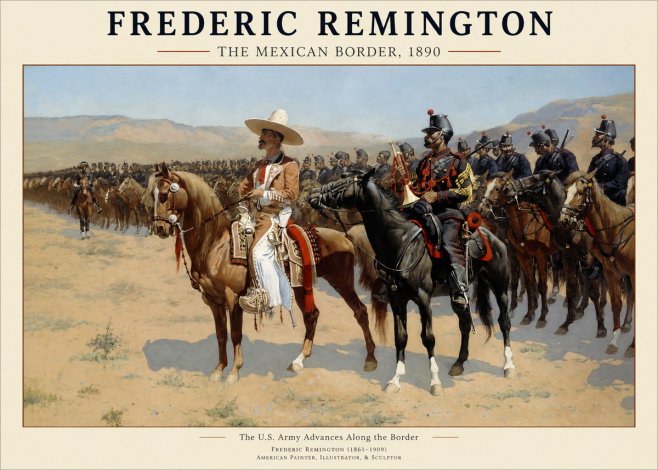Frederic Remington The U.s. Army Advances Along the Border No1 - Plakat