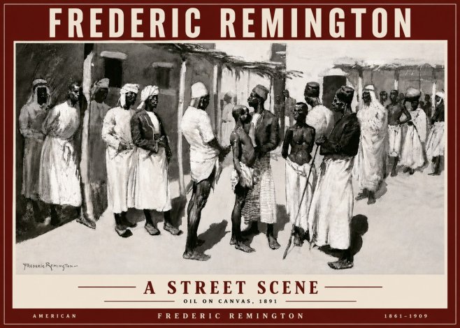 Frederic Remington A Street Scene No5 - Plakat