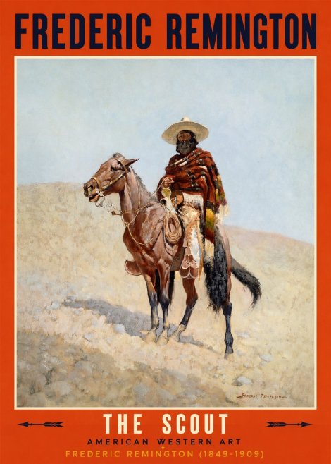 Frederic Remington The Scout I No2 - Plakat