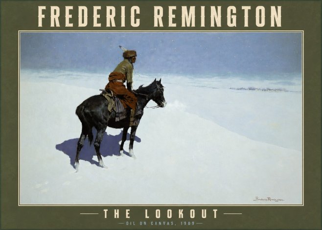 Frederic Remington The Lookout No3 - Plakat