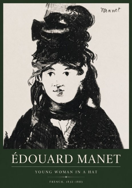 Édouard Manet Portrait of a Young Woman II No5 - Plakat