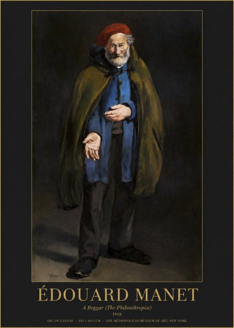 Édouard Manet A Beggar (the Philanthropist) No1 - Plakat