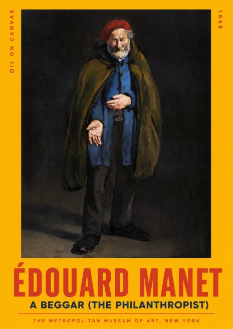 Édouard Manet A Beggar (the Philanthropist) No2 - Plakat