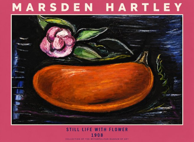 Marsden Hartley Still Life with Flower No2 - Plakat