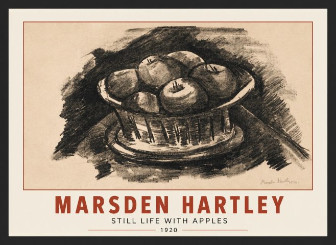 Marsden Hartley Still Life with Apples No3 - Plakat