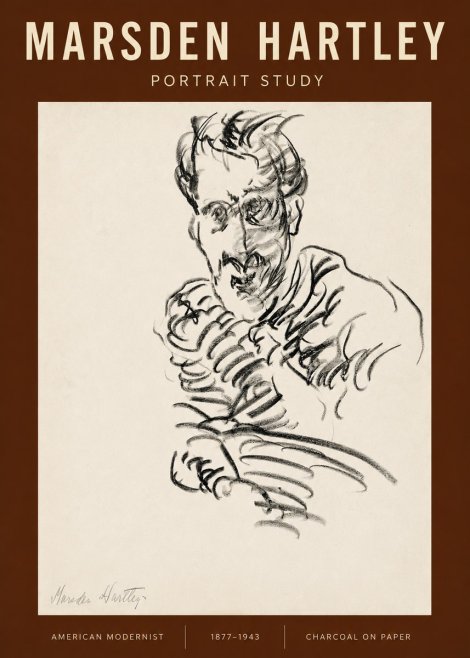 Marsden Hartley Portrait Study No2 - Plakat