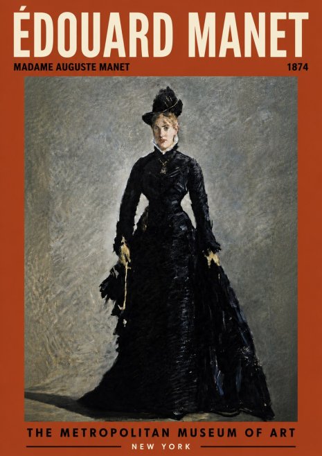 Édouard Manet Madame Auguste Manet No6 - Plakat