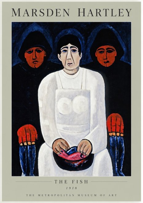 Marsden Hartley The Fish No3 - Plakat