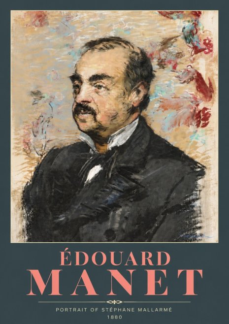 Édouard Manet Portrait of Stéphane Mallarmé I No5 - Plakat