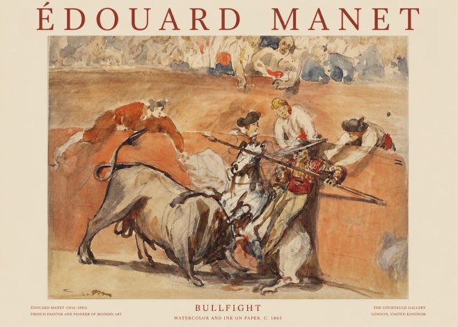 Édouard Manet The Bullfight I No6 - Plakat