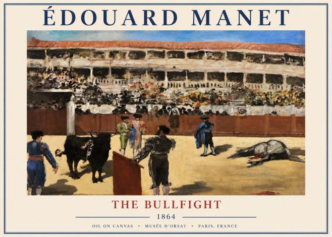 Édouard Manet The Bullfight II No3 - Plakat