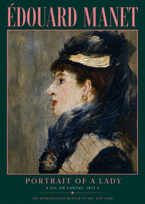 Édouard Manet Portrait of a Lady No6 - Plakat